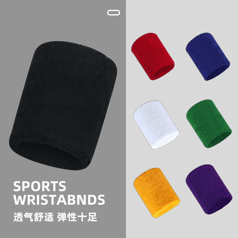 Wrist Wraps Weightlifting Support - 1 Pair Cotton Elastic Wristband Support