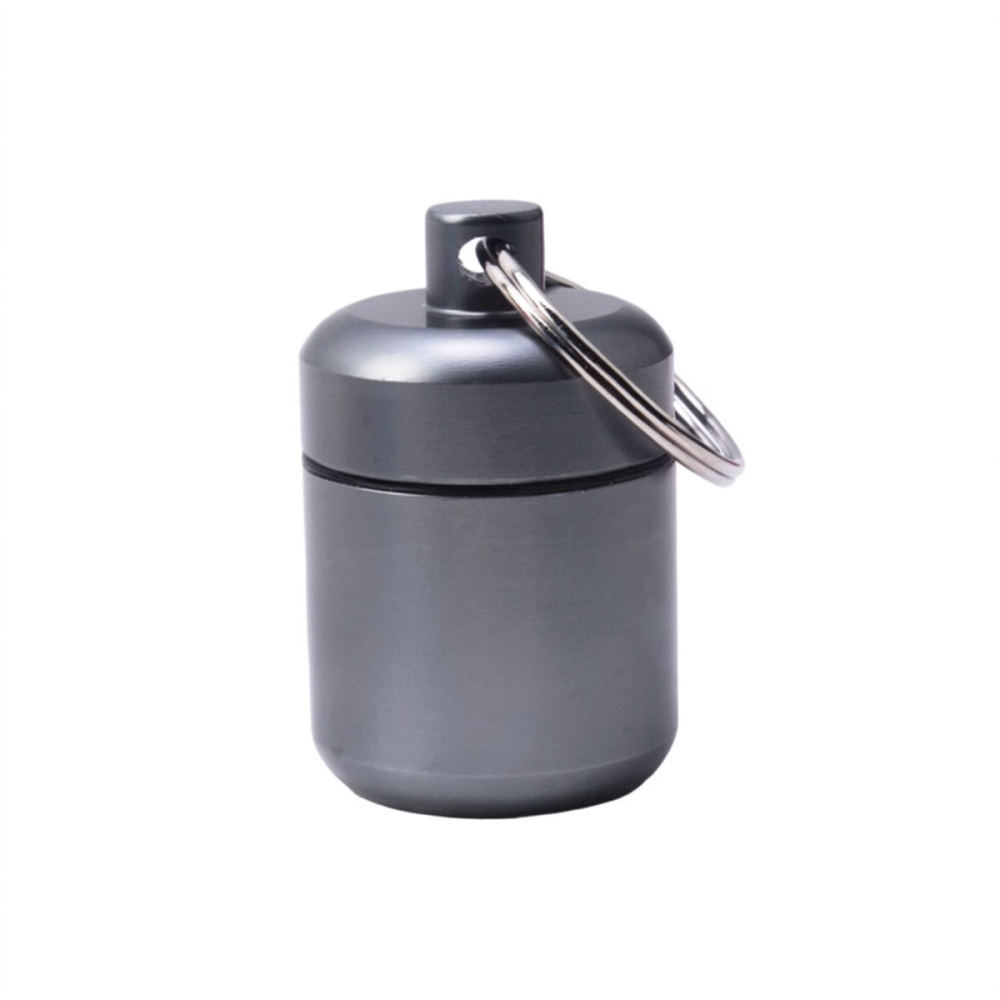 Hiking - Portable Aluminum Alloy Container Metal Keychain