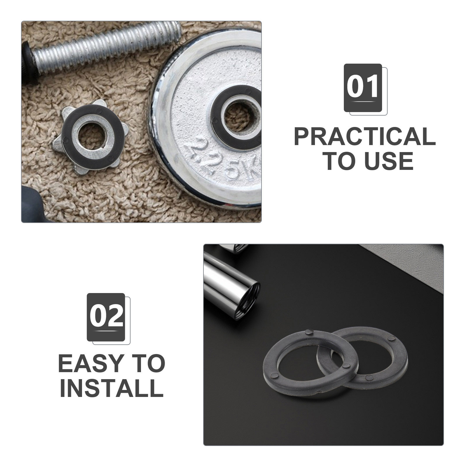 15Pcs Dumbbell Plastic Washers - Fitness Equipment 评论和价格