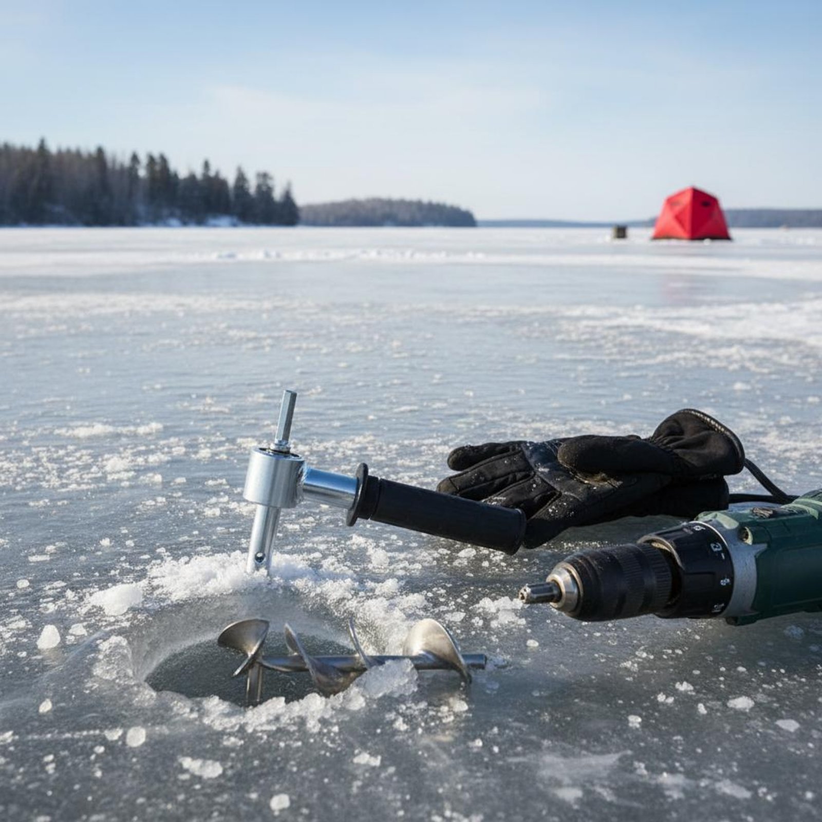 Ice Auger Drill Adapter Sturdy - Fishing 评论和价格