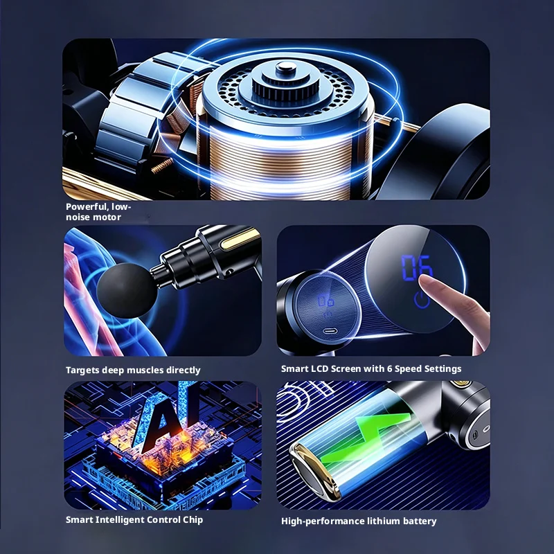 6 Speed Mini Electric Fascia G - Electric Massage Gun Deep Tissue 评论和价格
