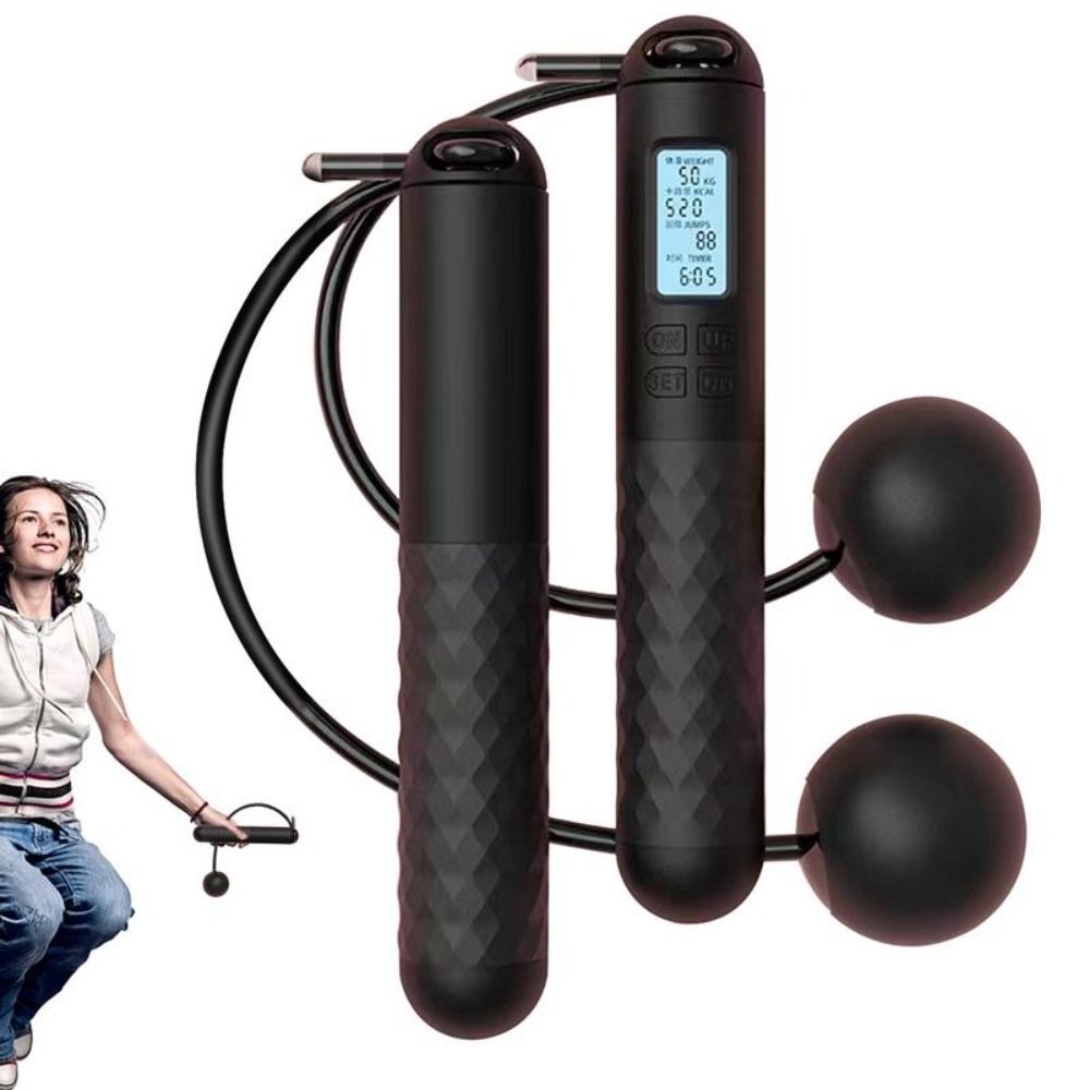 Portable Cordless Ropeless Jum - Smart Jump Rope Digital Counter 评论和价格