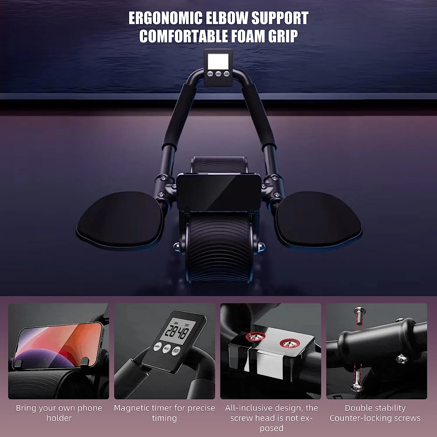 Elbow Support Automatic Reboun - Ab Roller Wheel With Elbow Support 评论和价格