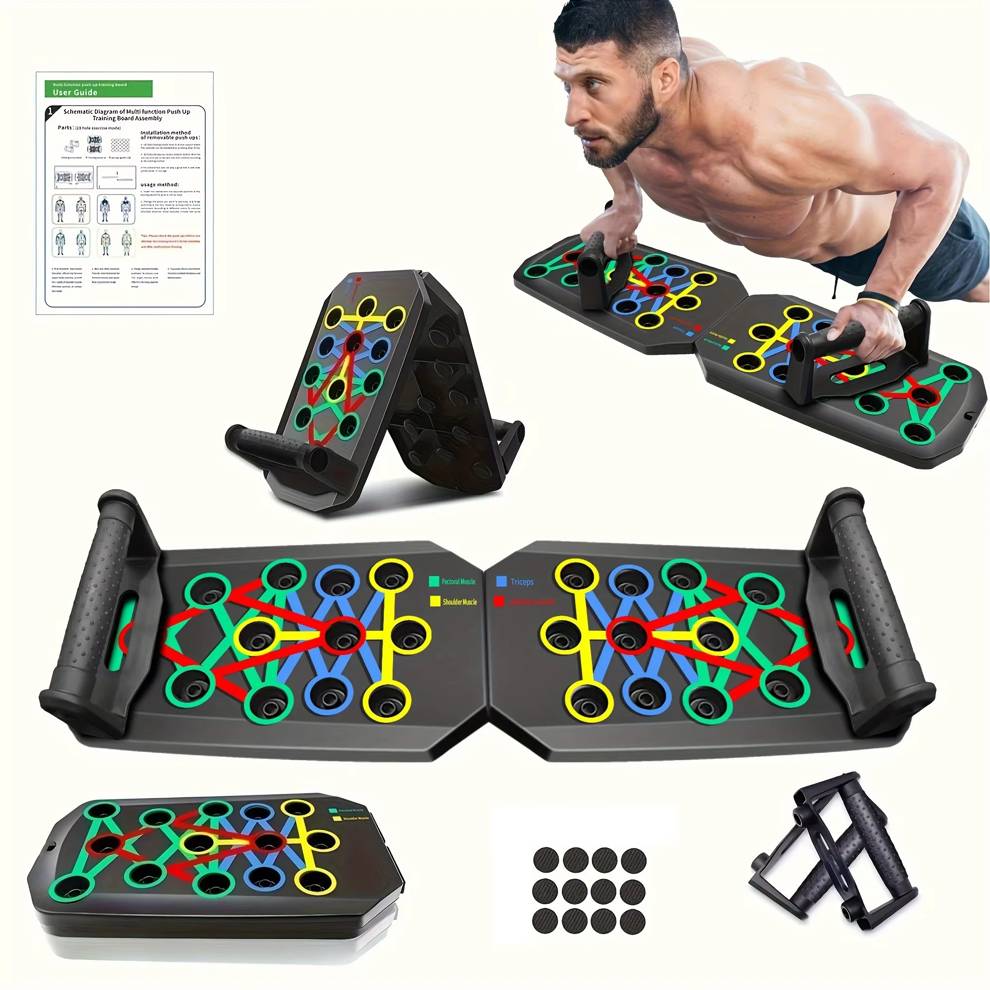 1 Pcs Foldable Multifunctional - Push Up Board Foldable Multi Function 评论和价格