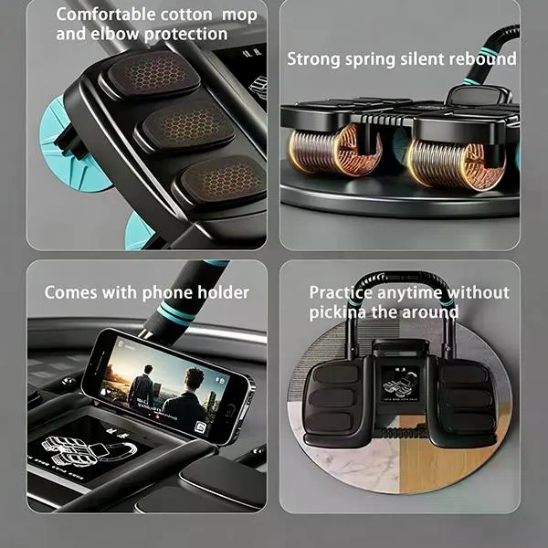 4-Wheel Recoil Ab Roller with  - Ab Roller Wheel With Elbow Support 评论和价格