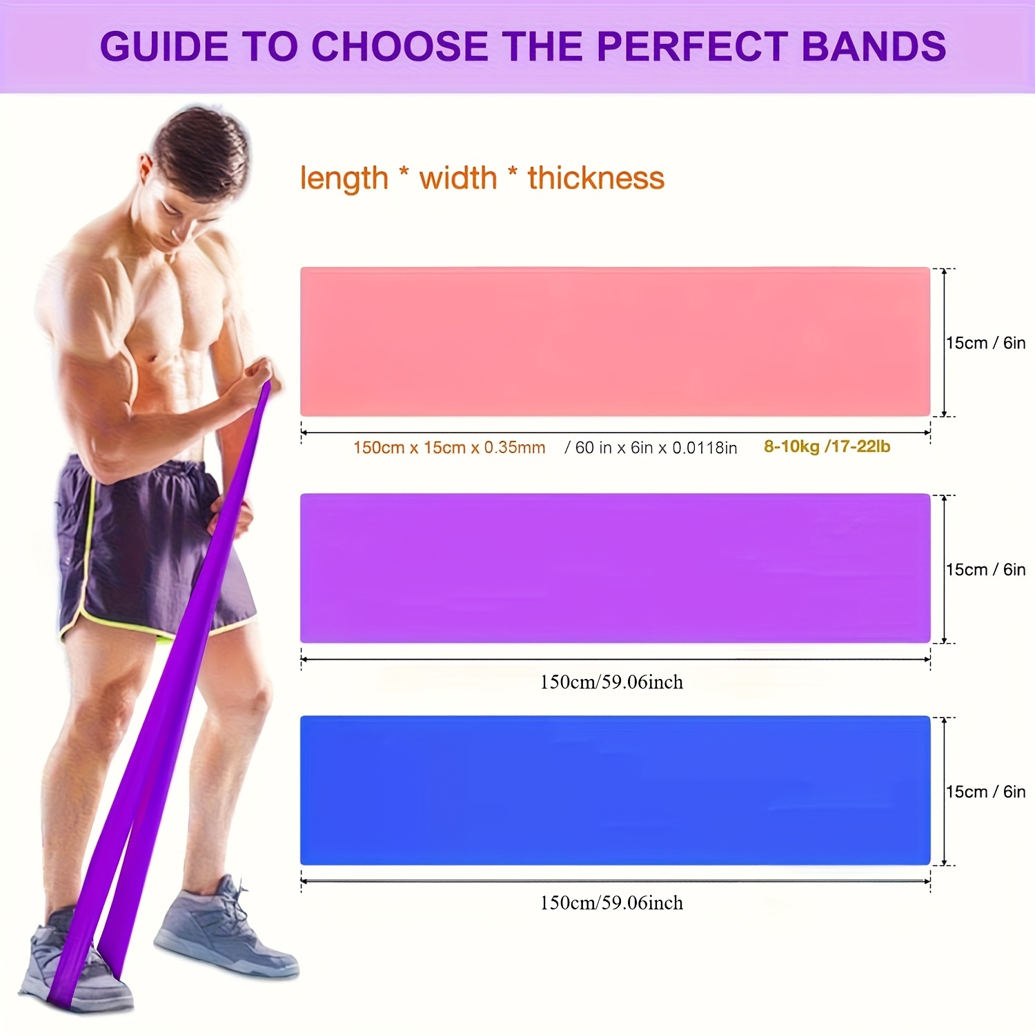 1/3pcs Resistance Bands for Me - Pilates Bar Kit With Resistance Bands 评论和价格