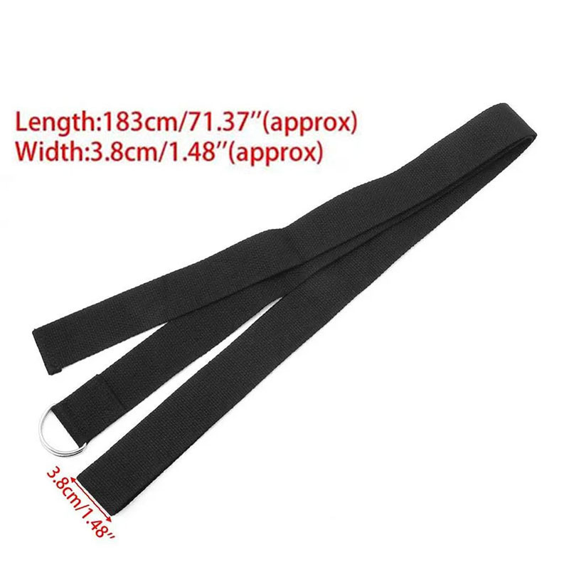 183*3.8cm Yoga Strap Cotton Ex - Resistance Bands Set With Handles 评论和价格