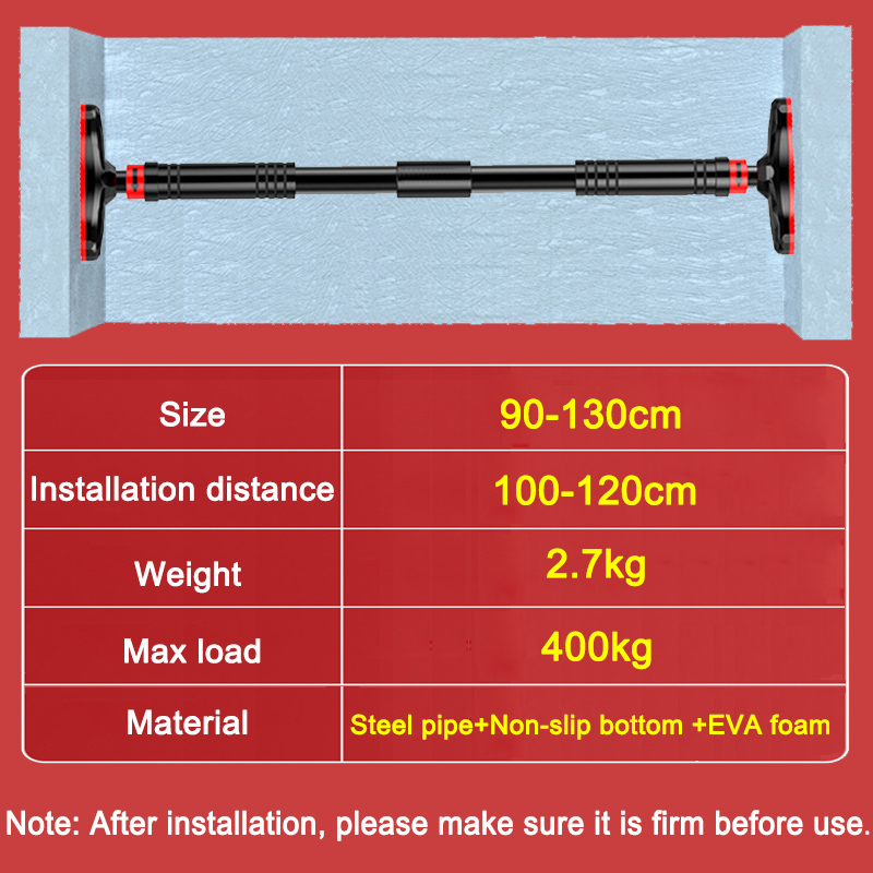 90-130cm Adjustable Pull Up Pu - Door Pull Up Bar No Screw 评论和价格