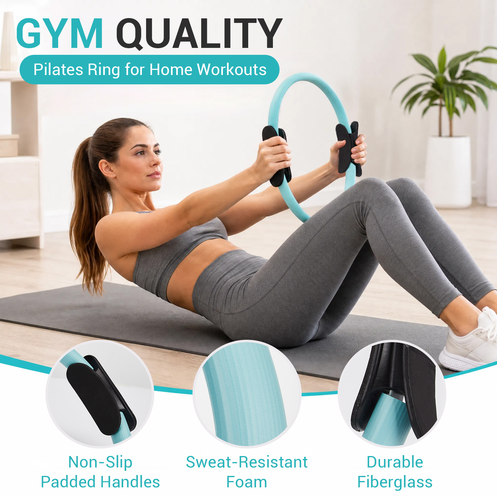 Pilates Training Set, 6-in-1 P - Pilates Bar Kit With Resistance Bands 评论和价格