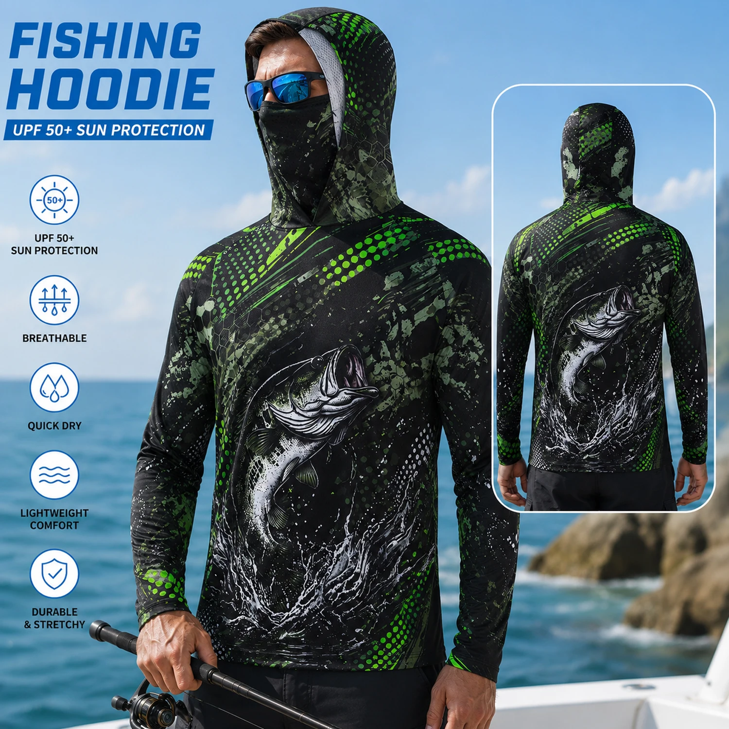 Men's Pro Angler Bass Fishing  - Hiking 评论和价格